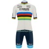 Fietskleding (Fietsshirt + Korte Koersbroek) 2022 Trek Factory Racing XC Wereld Kampioenschap - Veelkleurig Wit